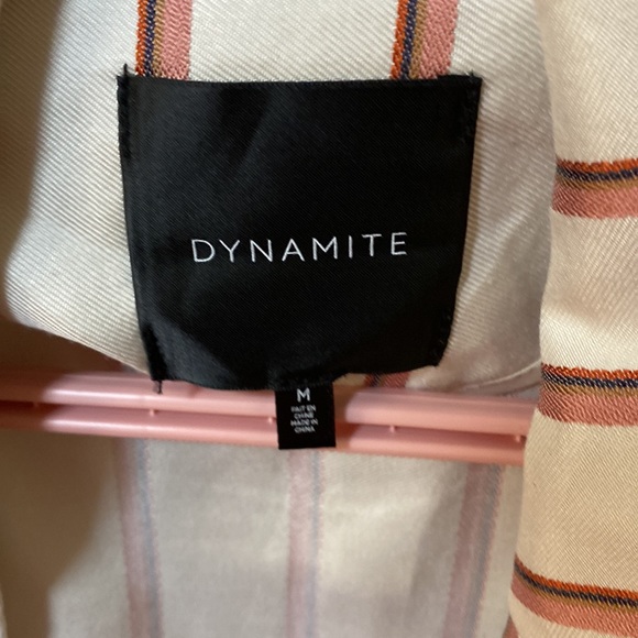 Pink and crème colour blazer from dynamite - Picture 3 of 3